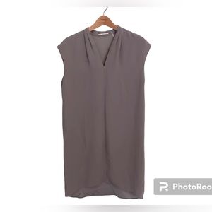 Tahari Grey Shift Dress Small